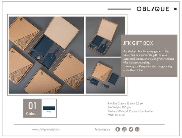 Gift Set - JFK - Navy