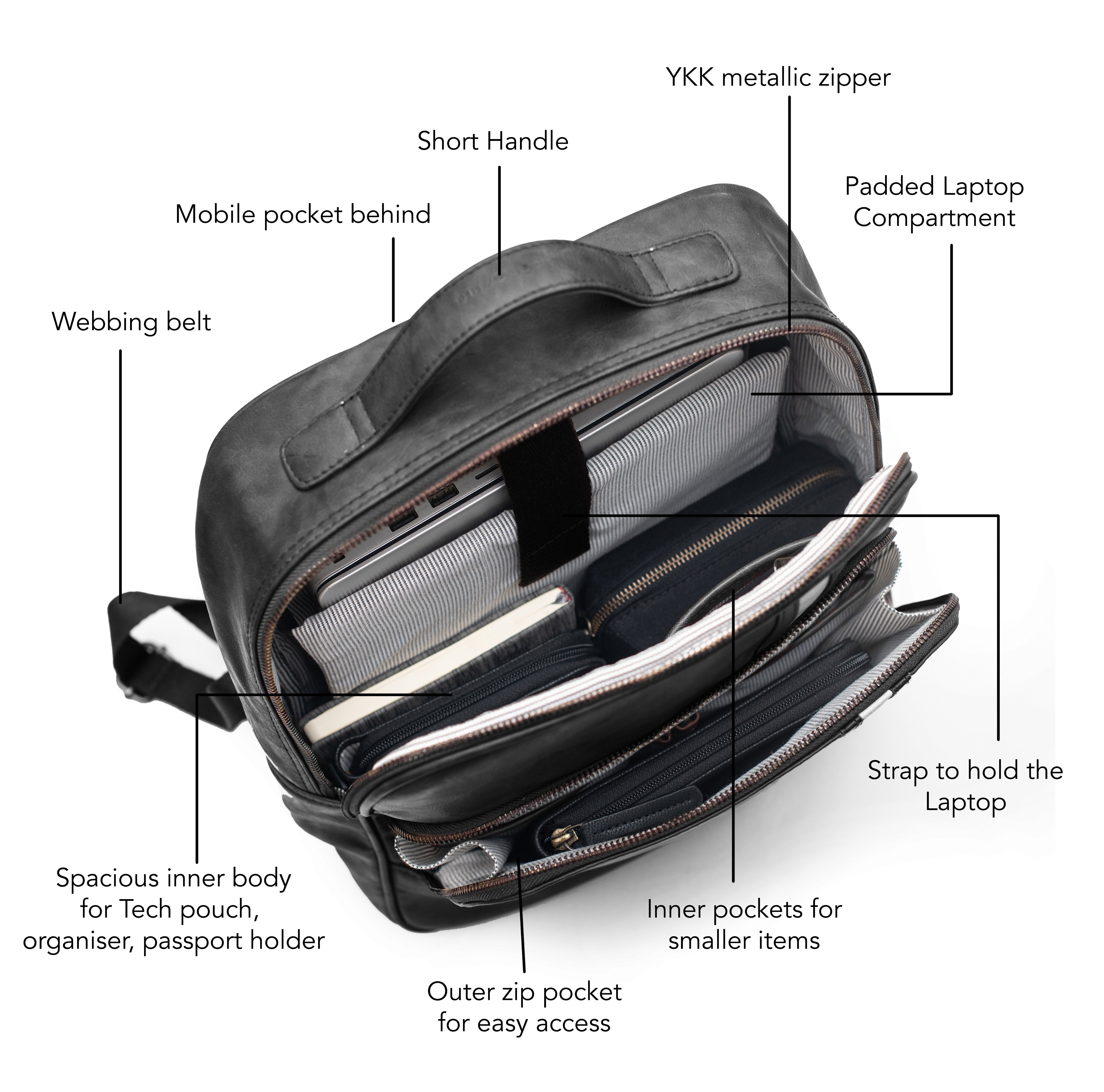 Laptop Backpack For Men & Women- Phoenix Laptop Backpack For Men & Women- Phoenix