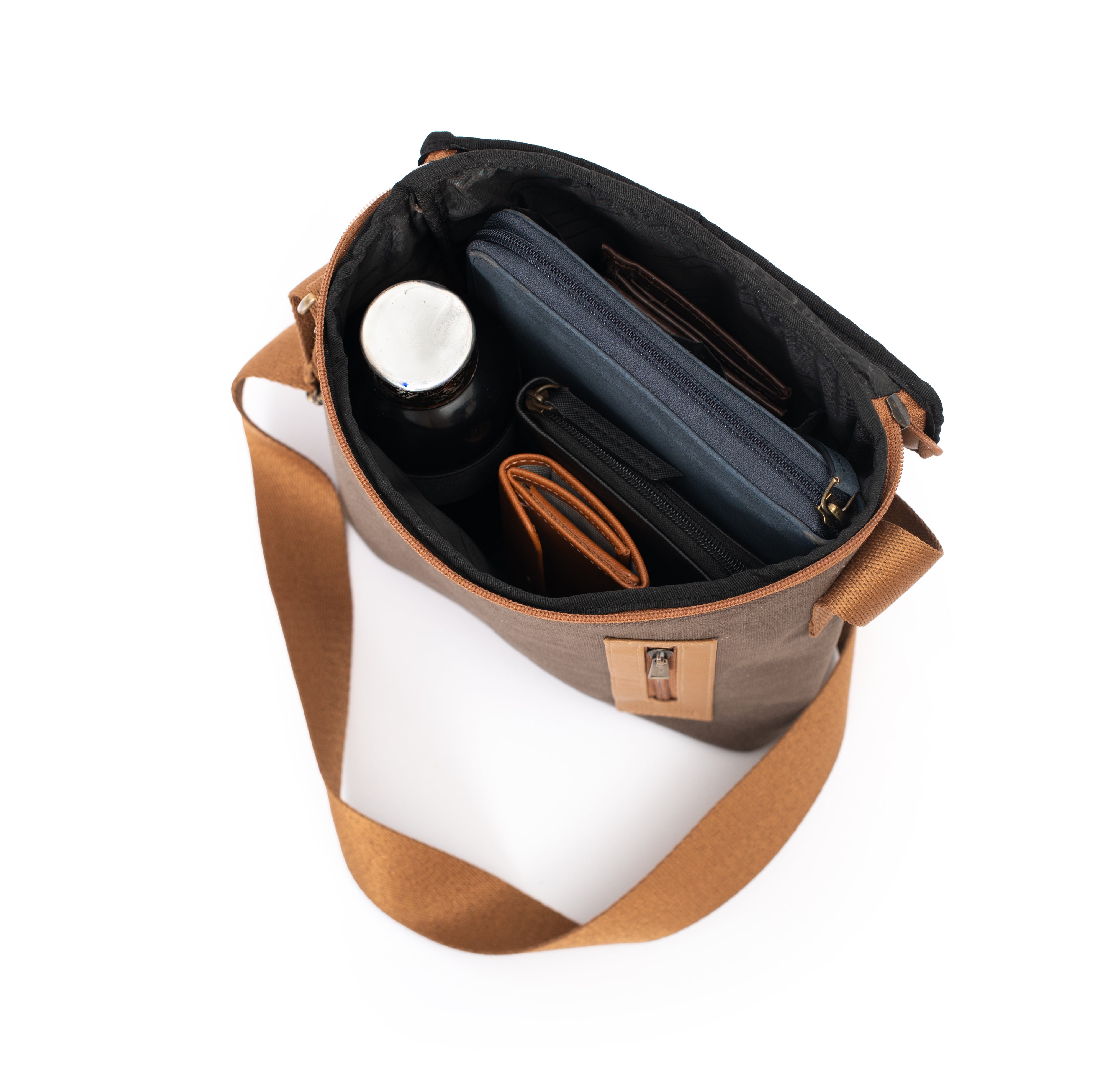 Traveller Sling Bag- Charcoal