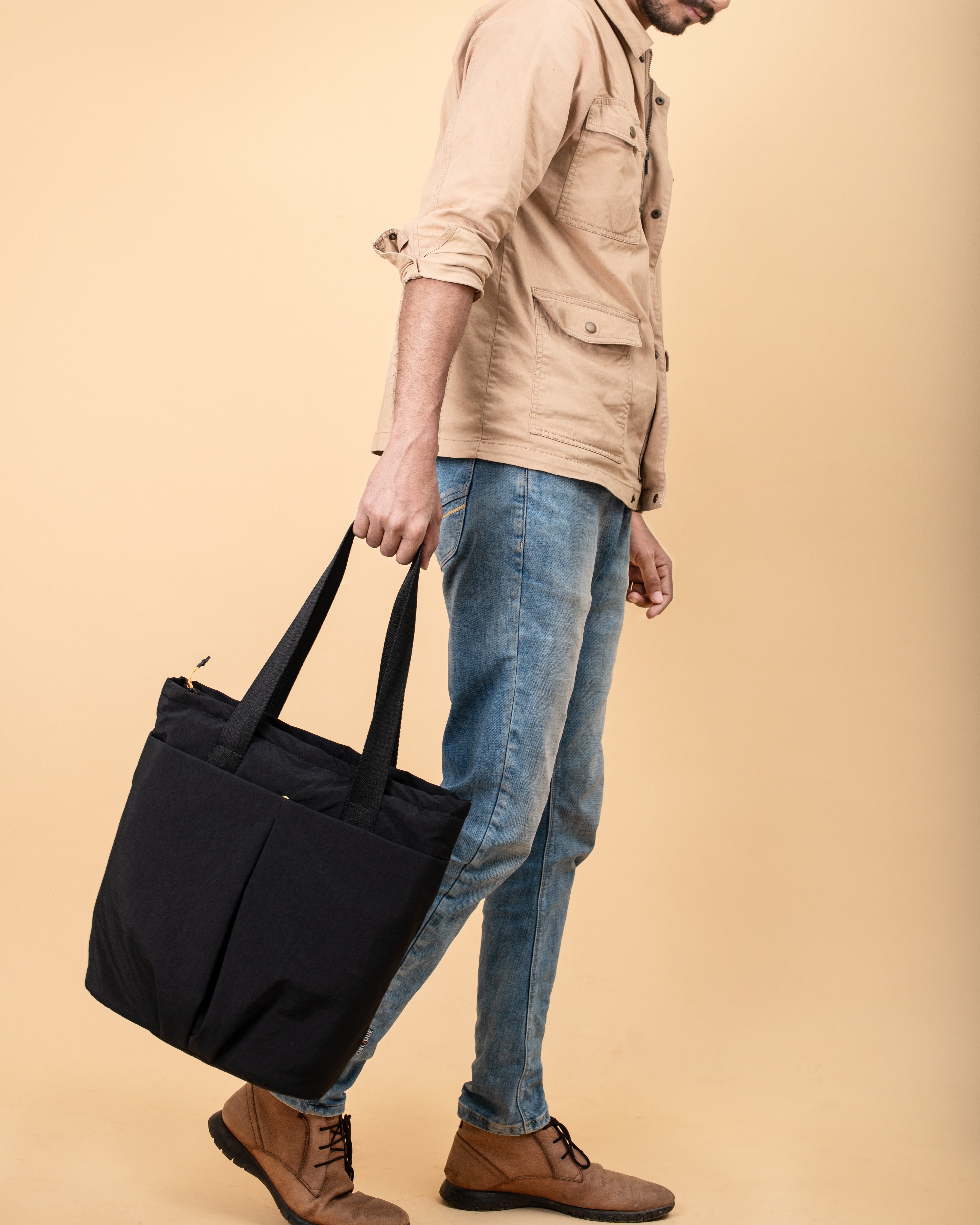 Bishop Tote Bag- Black