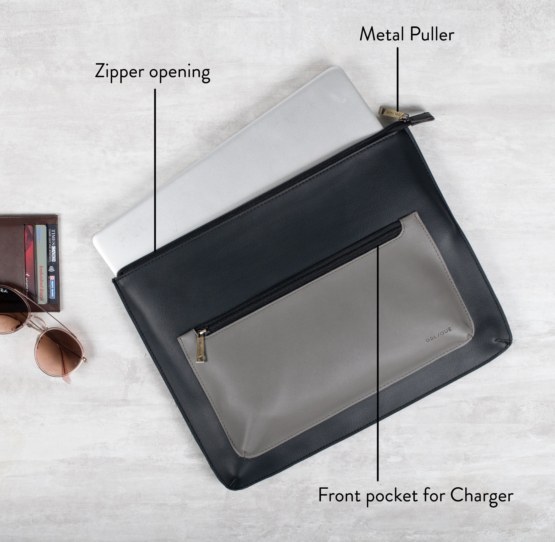 Laptop sleeve with pocket for charger hotsell