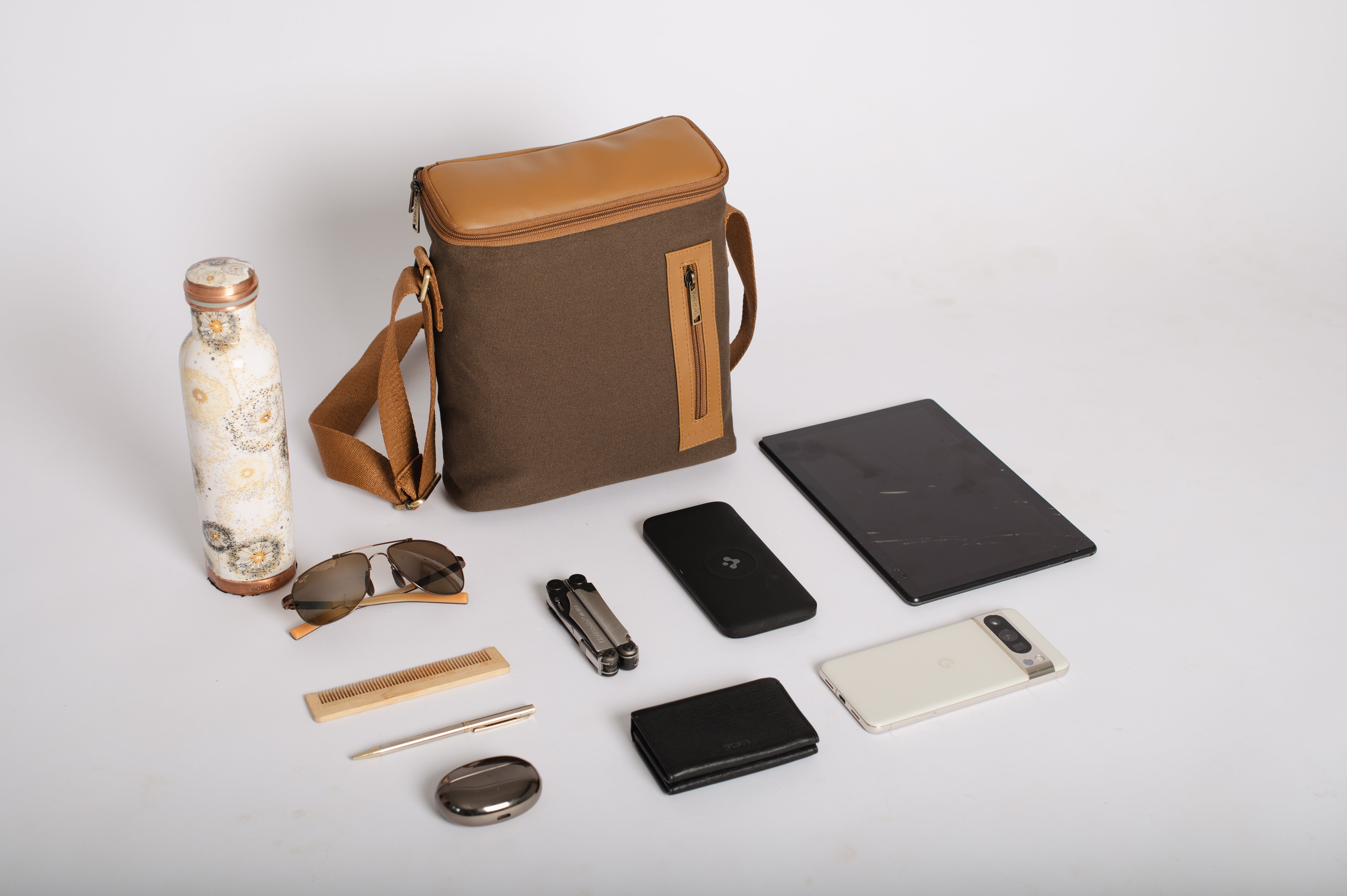 Traveller Sling Bag- Charcoal